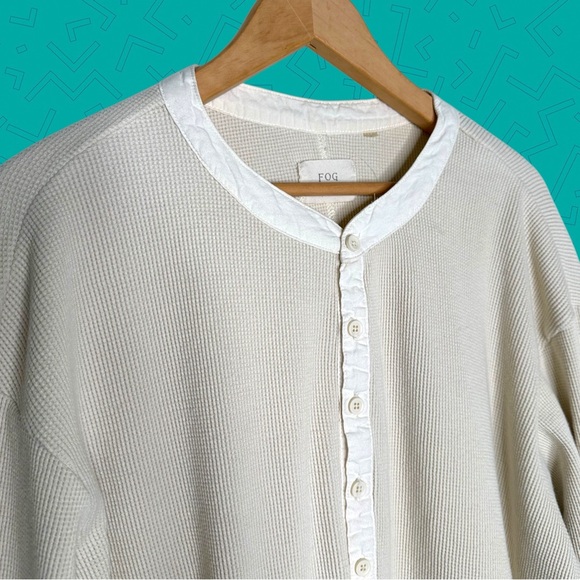 FOG Thermal Henley Waffle Knit Shirt - Picture 1 of 8
